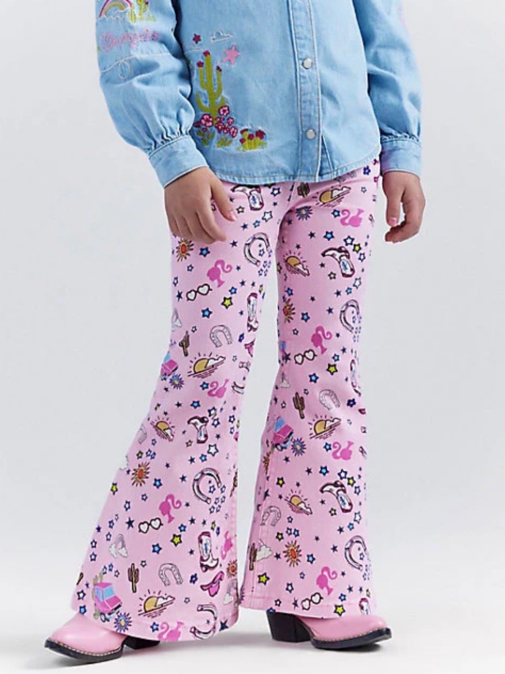 Wrangler Barbie Pink Kids Jeans - Size 14